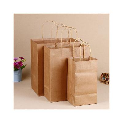 China Factory Handmade Promotion Recycled Multicolor Kraft Paper Gift Bag White Paper Bag With Handle for sale