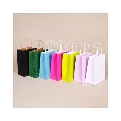 China Handmade Factory Wholesale Bulk Handmade Packaging Gift Bags Retail Portable Shopping Paper Bag for sale