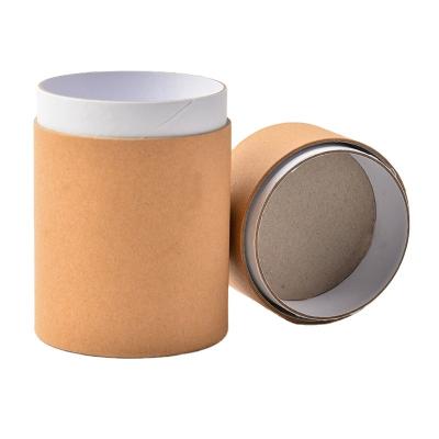 China Biodegradable Custom Printed Round Paper Tube Packaging Kraft Cardboard Paper Tube For Spice Snacks for sale