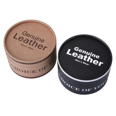 China Handmade Factory High Quality Custom Craft Round Tube Boxes Paper Cylinder Cans Box For Leather Belts Packaging for sale