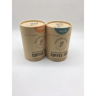 China Creative Degradable Custom Round Kraft Paper Tube Packaging Biodegradable For Food Packaging for sale