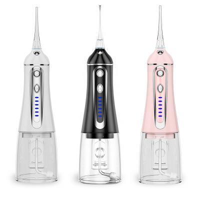 China ABS+PC DIY Function Battery IPX7 Battery Water Flosser Irrigator Portable Waterproof Powerful Electric Spike Oral Teeth Cleaner Dental Water Flosser Irrigator for sale