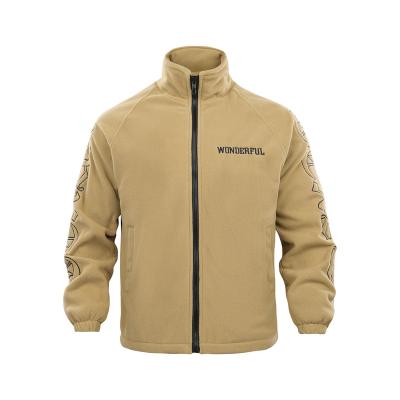 China Windproof Mens Fleece Embroidered Casual Jacket for sale