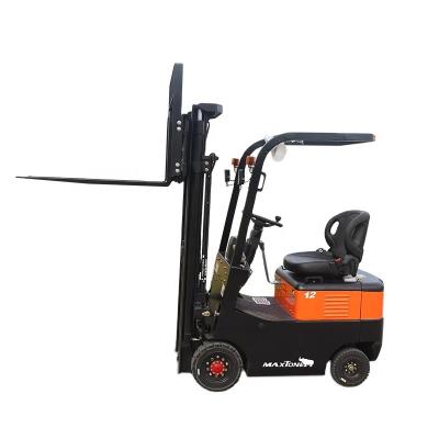 China Maxtone Machinery Repair Shops High Cargo Handling Capacity 1.2 Ton Mini Electric Forklift With Big Clamp for sale