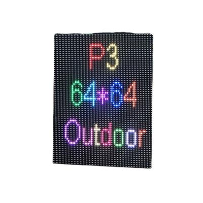 China Outdoor Full Color Led Panel 1/16 Scan 192x192mm Video Outdoor Led P3 Module for sale