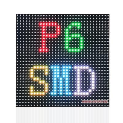 China P6 outdoor led advertising display screen panel rgb led display panel ledwall hub75 outdoor full color led module for sale