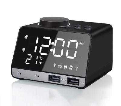 China Class 2021 New Wireless Mirror Hotel Room FM Alarm Clock Sound Speaker System Office And Home Audio Speaker for sale