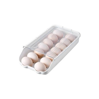 China Home Kitchen Large Capacity Egg Rack For Refrigerator Household Fresh Egg Storage Box For Refrigerator Chicken Egg Multi-layer Storage for sale