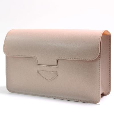 China Recycle 100% Eco Friendly Reusable PE Makeup Recycled Cases Biodegradable Recycle Cosmetic Clutch Bag With Logo for sale