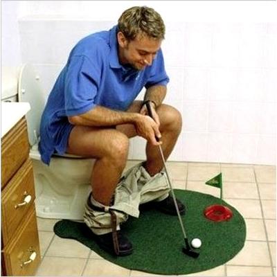 China Amazon New Hot Sale Funny Mini Toilet Bathroom Golf Potty Time Putter Game Indoor Decompression Toys For Great Gag Gifts 2022 for sale