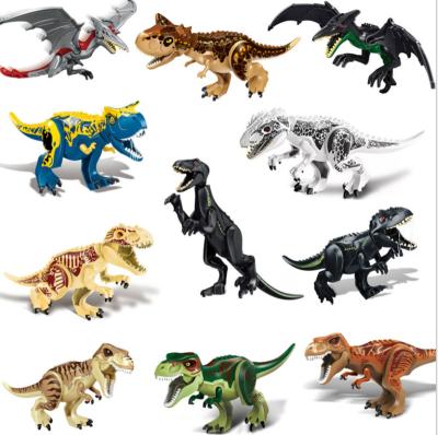 China The Model Figure Dino Building Bricks Block Sets Toy Kids Educational 3D Diy Mini Jurassic World Park Dinosaur Building Toys Plastic for sale