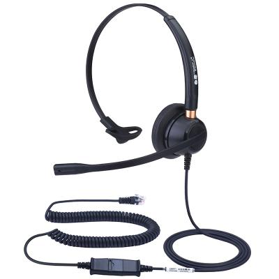 China Dh91 DH91 call center operator customer service headset rj09 telephone headset plantronics QD interface connection crystal for sale