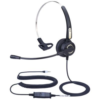 China Dh70 DH70 Call Center Operator 3.5mm Computer Jack Headset Plantronics QD Single Interface Connection for sale