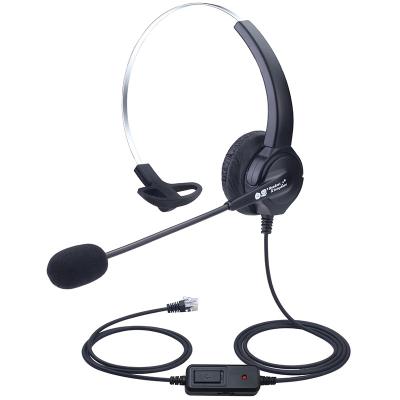 China Flexible MIC and ear cotton Dh630 call center phone rj09 volume adjustment mute headset soft crystal high definition call for sale