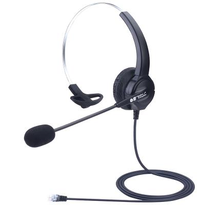 China Flexible MIC And Soft Crystal Ear Cotton Dh630 Call Center Operator Phone rj09 Headset High Definition Headset Warranty For Three Years for sale