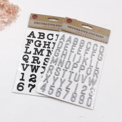 China DIY Home Decoratation Custom 3D Glitter EVA Foam Alphabet Sticker for sale