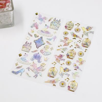 China 3D Resin Dome Sticker Epoxy Sheet Customized Pretty Sticker Decorative Crystal Sticker for sale