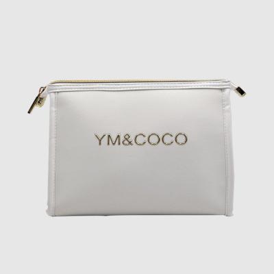 China Fashional fashion popular white set makeup bag 3 set luxury cheap coor cosmetic bag for sale