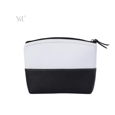 China Fashion summer style lady makeup bag tote texture leather travel toiletry cross bag for sale