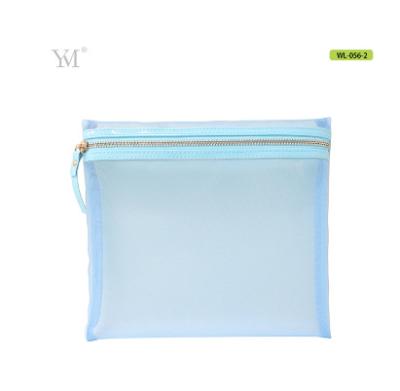 China Wholesale Cosmetic Bag Zipper See Mesh Cosmetic Bag Travel Custom Makeup Bag For Sale for sale