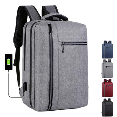 China Laptop Protector Wholesale Custom Design Men Fashion Backpack Business Laptop Bag USB Charger Anti Theft School Travel Bag for sale