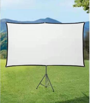 China Portable Detachable Mobile Tripod Projector Screen with Tripod Support Bag for sale