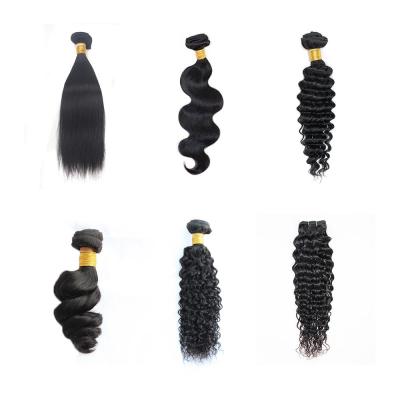 China It Comes From 10-26 Inch Brazilian Remy Human Hair Loose Wave Yaki Straight Deep Curly Body Wave Natural Black Color Dispenser 3 Bundles for sale