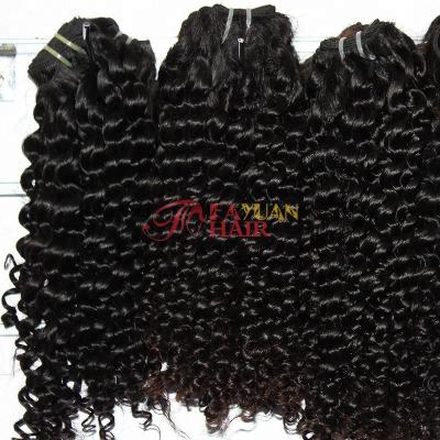 China Machine frames; Durable Virgin Remy Hair Weave Mongolian Kinky Curly for sale