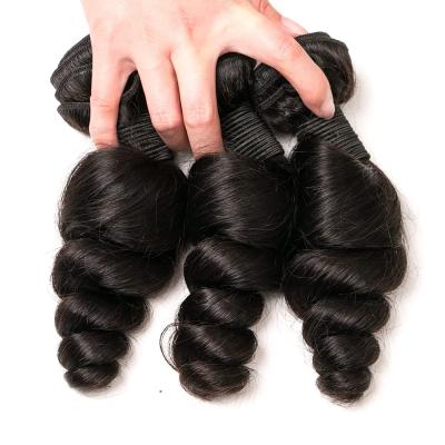 China DEEP LOOSE WAVE Mink Brazilian Extension Raw Human Weave with Closure Wave Virgin Hair Headband and Bundles Frontal Deep Loose Hair for sale