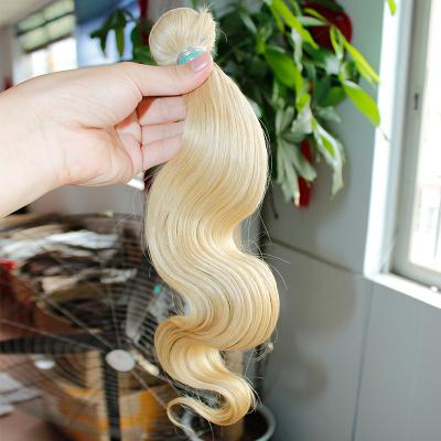 China It comes from a distributor best selling russian blonde virgin hair body wave soft and soft blonde hair extension for sale