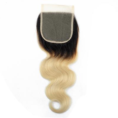 China Brazilian Remy Human Hair Closure 10-22 Inch 613 4x4 HD Body Wave Lace Frontal Closure 100% Human Hair Unprocessed Lace Closure for sale