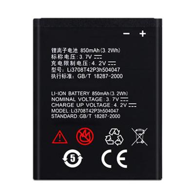 China Good Quality Mobile Phone Battery Li3709T42P3h504047 Rechargeable For ZTE T7 T2 U712 X990 CG990 X998 Battery 850mAh for sale