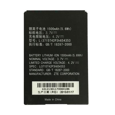 China Li3715T42P3h654353 Mobile Phone Cell Phone Battery For ZTE X876 U230 U500 U980 X61 X70 E760 Battery Holder Replacement for sale