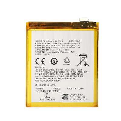 China Original Mobile Phone Capacity BLP723 Mobile Phone Battery For Realme X Phone Battery 3680mAh for sale