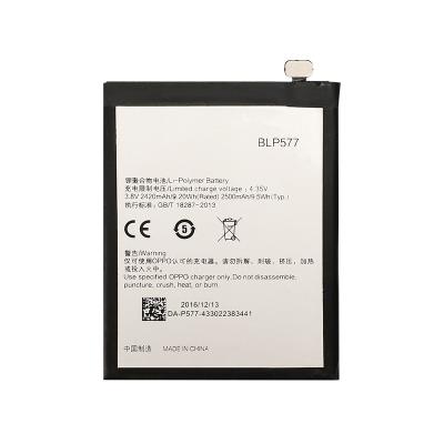 China Original Mobile Phone 3.85V 2500mAh High Capacity Lithium Polymer Battery BLP577 For OPPO R3 for sale