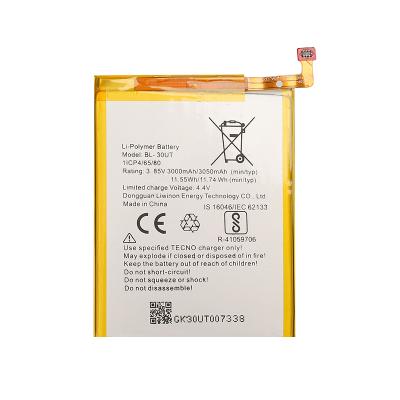 China Original 3.8V Digital Mobile Phone Battery BL-30UT Replacement Mobile Battery For Tecno CA6 for sale