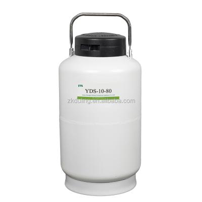 China food & Beverage Plant Liquid Nitrogen Dewar Cylinder Storage Container 10 Liter Diameter 80 Mm Lab Use for sale