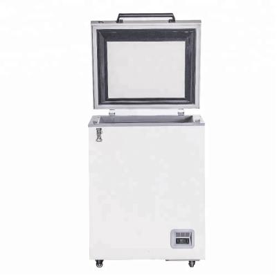 China Display -60 Degree Open Door Medical Deep Led Top Chest Freezer Low Temperature / MDF-60H105 for sale