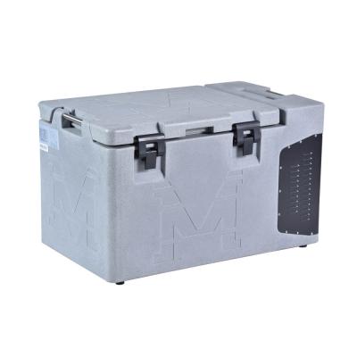 China Color Sprayed METHER Steel 12V Minus 25 2 To 8 Degree 80L Temperature Mini Portable Car Ultra Low Cold Blood Vaccine Transport Refrigerator for sale