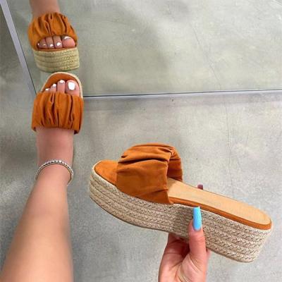 China Thick Toe Woman Slippers 2021 New Design Summer Breathable Single Open Beach Slips Shoes Shoes for sale