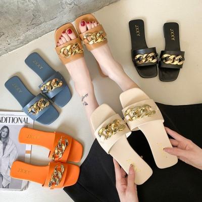 China 2021 Fashion Trend Eva Slip On Plastic Female Custom Buckle Adjustable Strap Sandals Summer Flat Women For Women And Ladies for sale