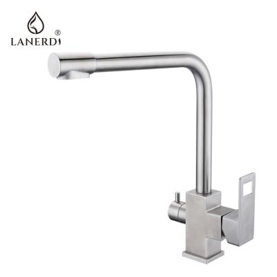 China Modern K968 03 16 2 Lanerdi SUS304 3 Way Three Way Kitchen Faucet for sale