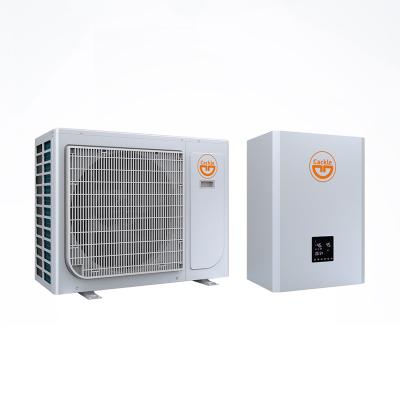 China Outdoor mini split air to water heat pump split evi r32 dc inverter heat pump multifunctional wifi type for sale