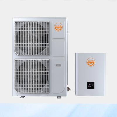 China Outdoor underfloor heating for home villa mini apartment heat pump air source heat pump WIFI split control for sale