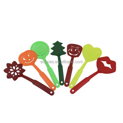 China Sustainable 7pcs Smiling Face Kitchen Nylon Utensils Cooking Tool Kit For Christmas for sale