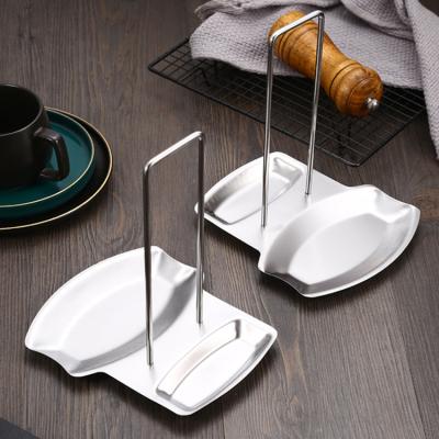 China Multi Functional Stainless Steel Spoon Rest Spoon Holder Viable Jar Lid Hoder for sale