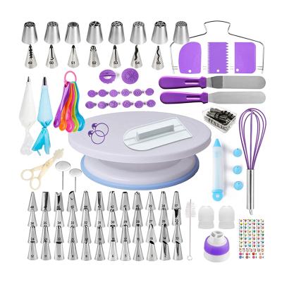 China Sustainable 137 Pcs Cake Decorating Kit With Icing Piping Bags Cake DIY Cake Baking Tools And Accessories for sale