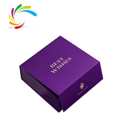 China Most Popular High End Recycled Materials Gold Foil Stamping Wholesale Luxury Logo Printing Cardboard Boxes Folding Apparel Box Packaging Box for sale