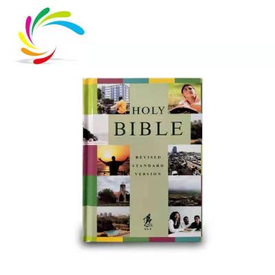 China 2021 hot sale OEM cheap hardcover stock Bible holy bible book printing bible journal reading for sale