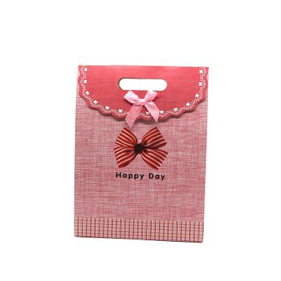 China Recyclable Pink Machine Handheld Mini Paper Bag Making Wedding With Your Own Logo for sale